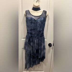 Stylish Sleeveless Blue Dress